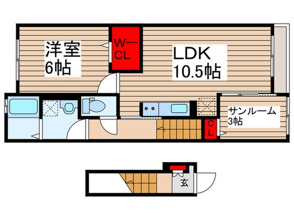 ファインハウスⅣの物件間取画像